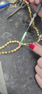 Parure orecchini e rosario Arcobaleno