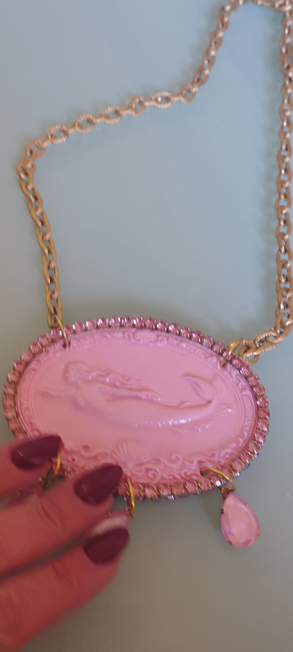 Cammeo Sirena Parthenope Rosa