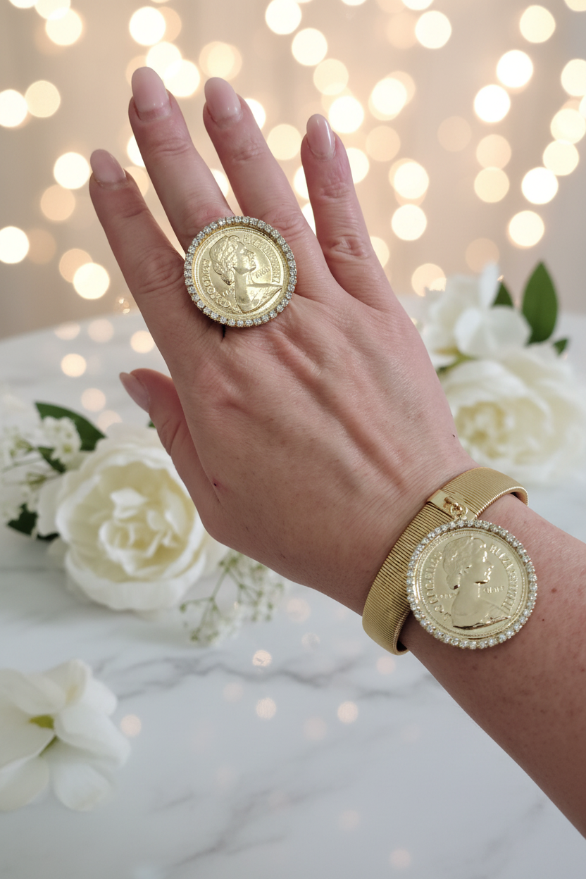 Anelli sterlina oro/ argento