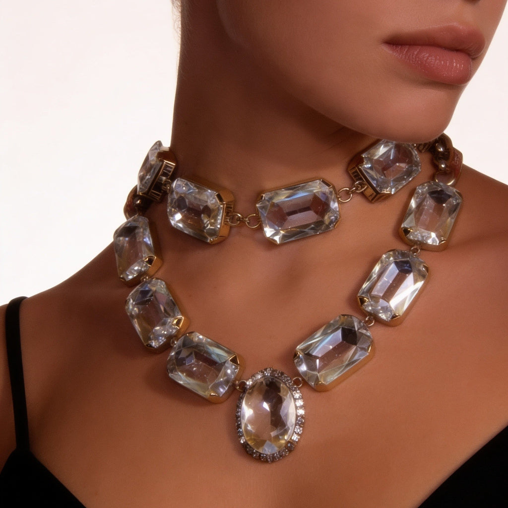 Комплект из двух ожерелий Crystal