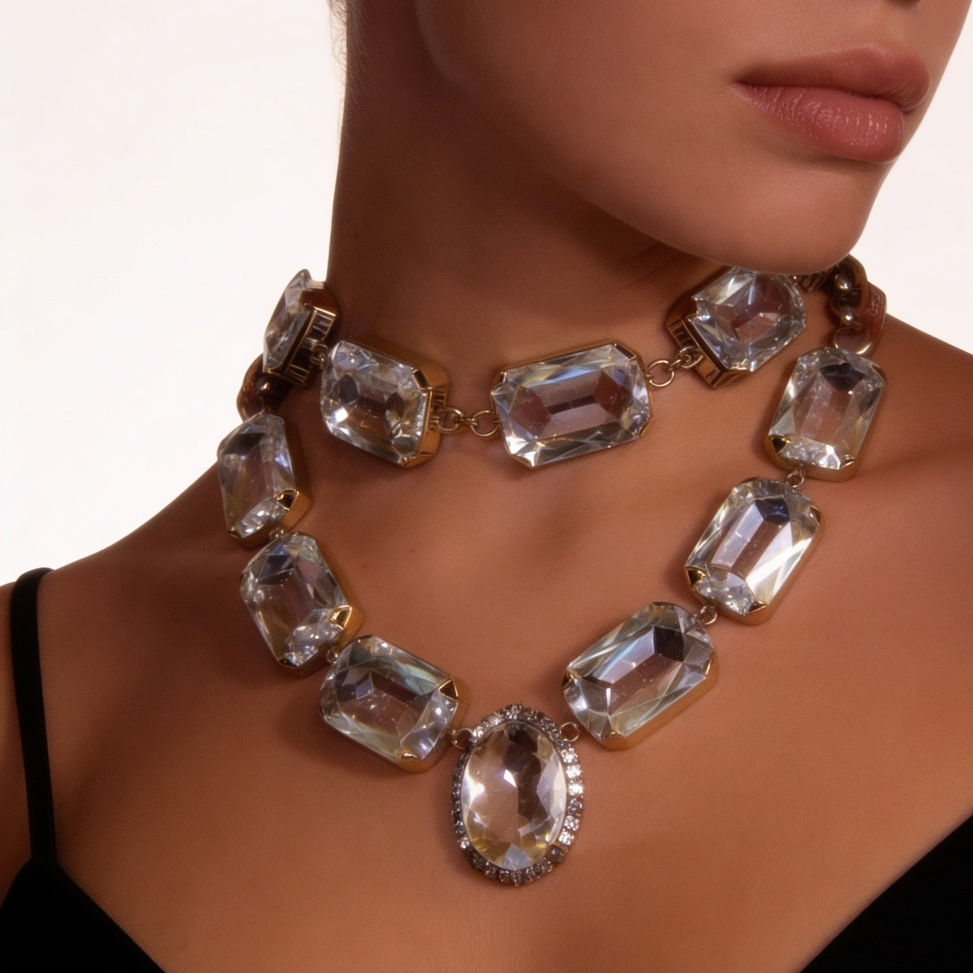 Parure due collane Crystal