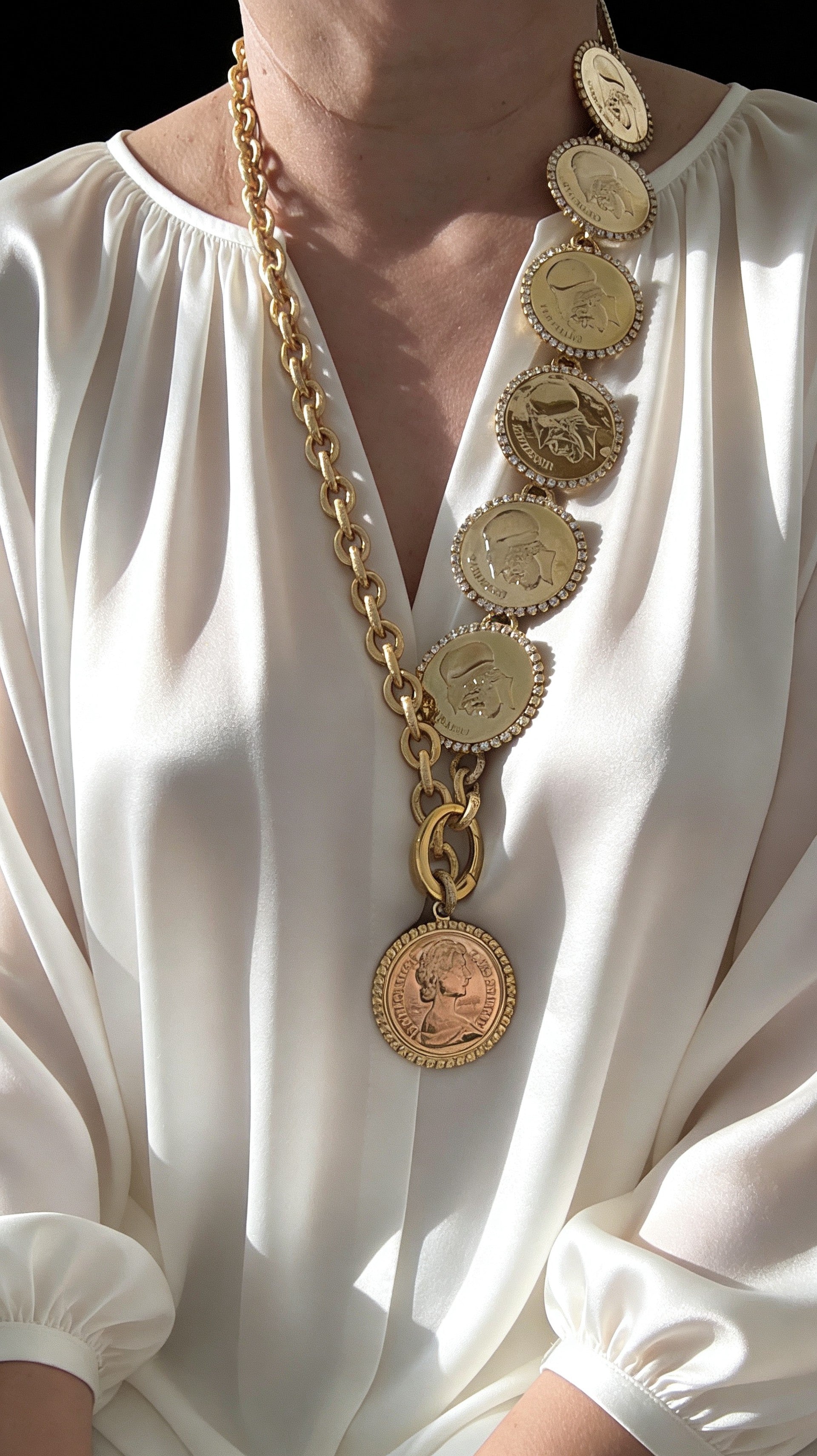 Collana monete Pleriche