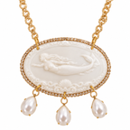 Cammeo Parthenope Bianco con gocce di perle