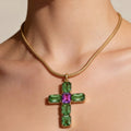 Collana croce Esmeralda
