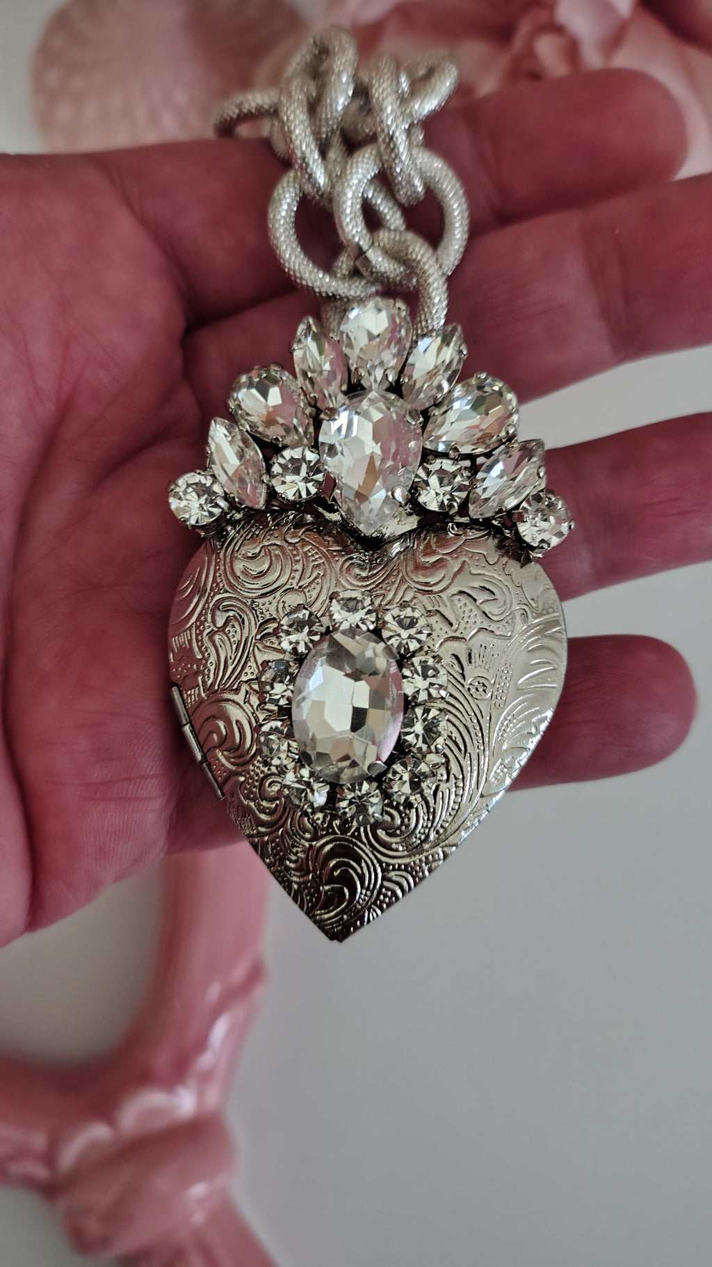 Collana Cuore Sacro portafoto