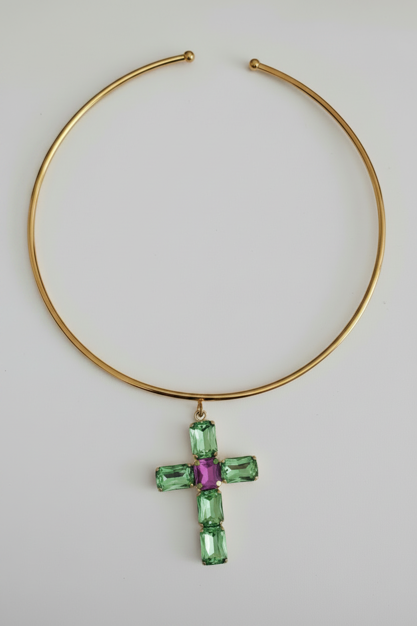 Collana croce Esmeralda