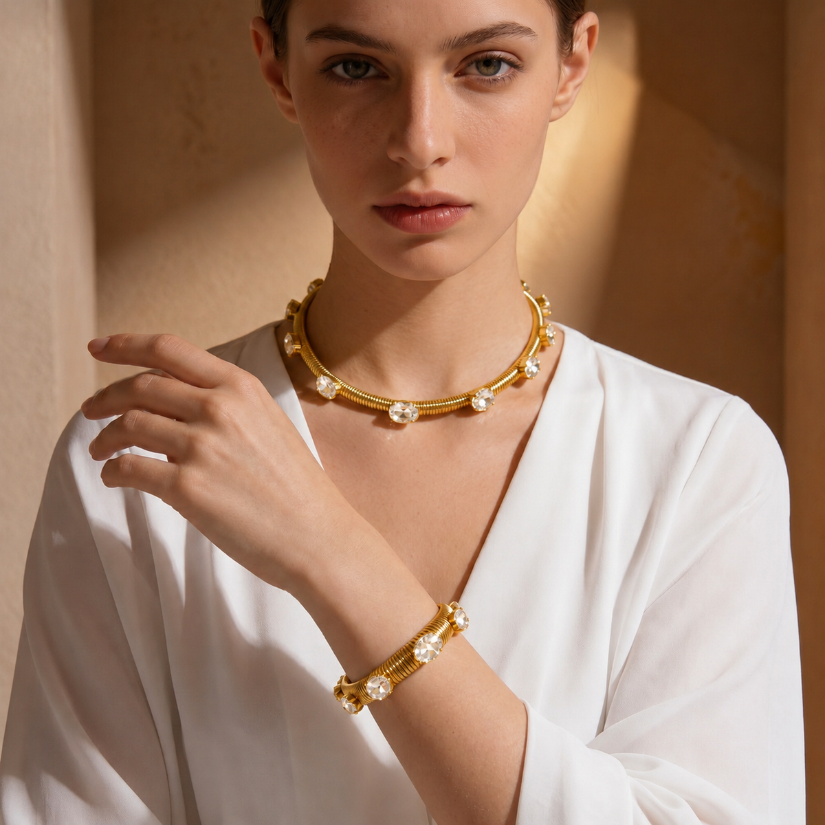 Set choker e bracciale Luce del Mattino