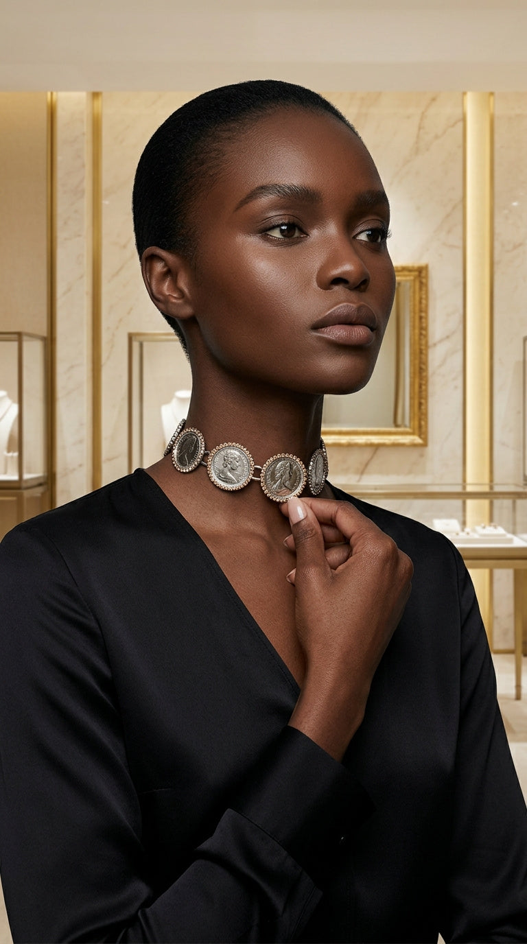 Choker sterline oro Sanremo 2026