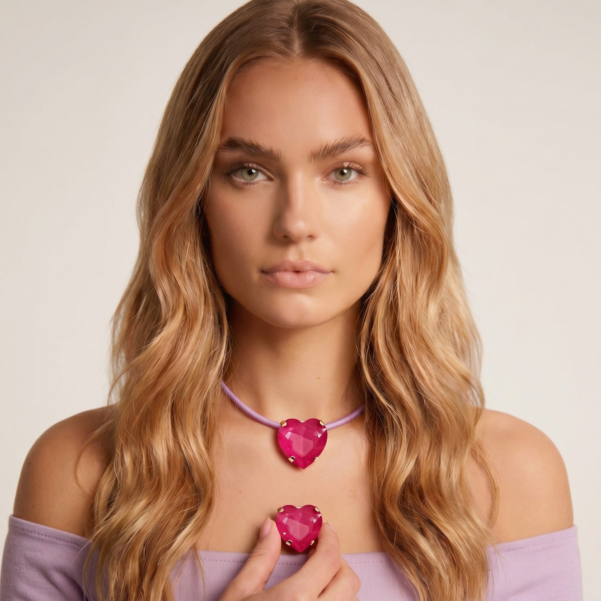 Ciondolo Love con collarino magnetico