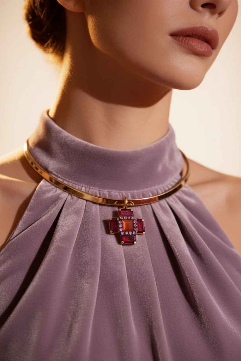 Choker con croce Lilian