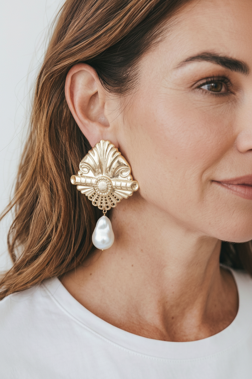 Orecchini linea Gilded Greece modello Cleo
