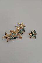 Completo earcuff e orecchino Stelle Marine