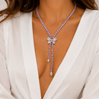 Collana Crisalide in Swarovski e zirconi