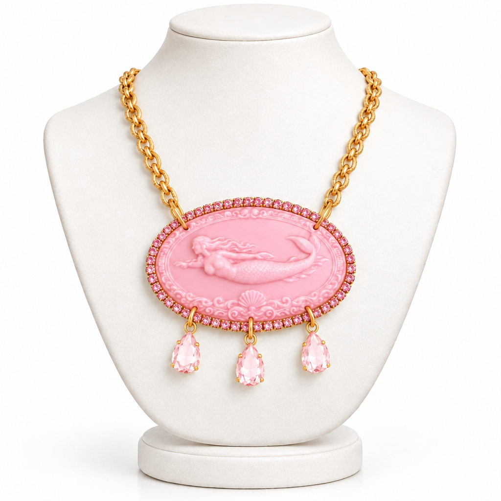 Cammeo Sirena Parthenope Rosa