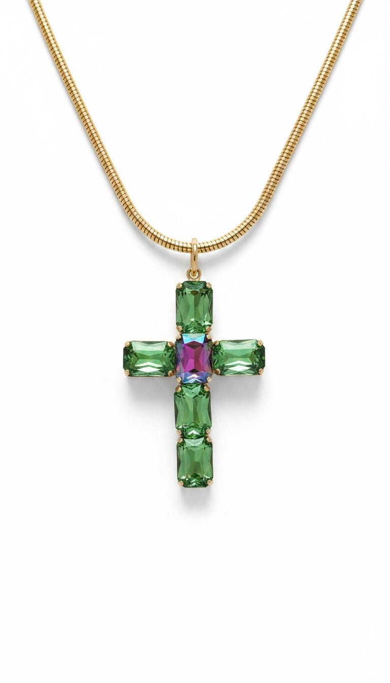 Collana croce Esmeralda