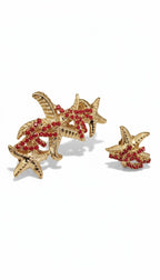 Completo earcuff e orecchino Stelle Marine