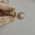Parure orecchini e anello perla mignon