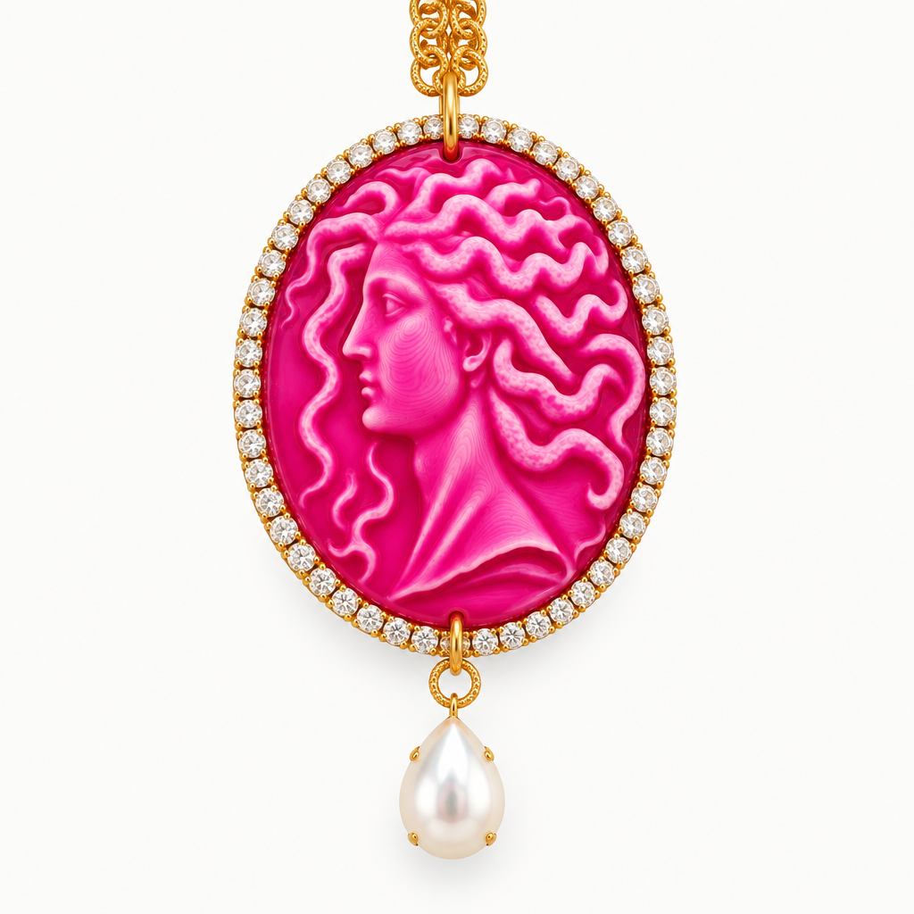 Cammeo Medusa Fucsia