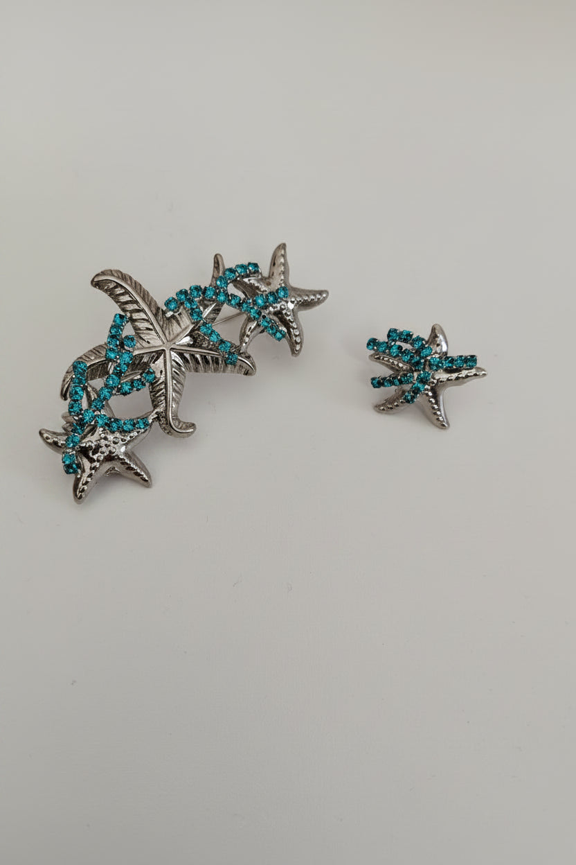 Completo earcuff e orecchino Stelle Marine