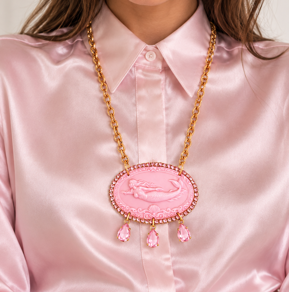 Cammeo Sirena Parthenope Rosa