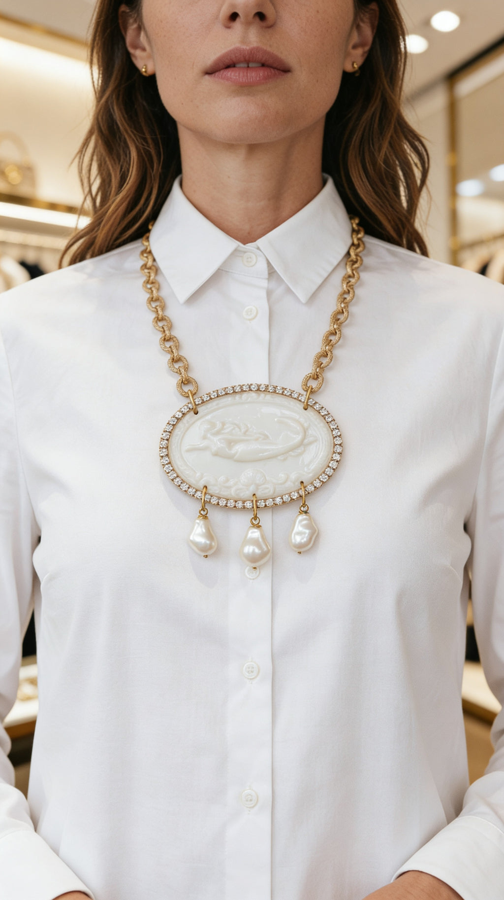 Cammeo Sirena Bianco
