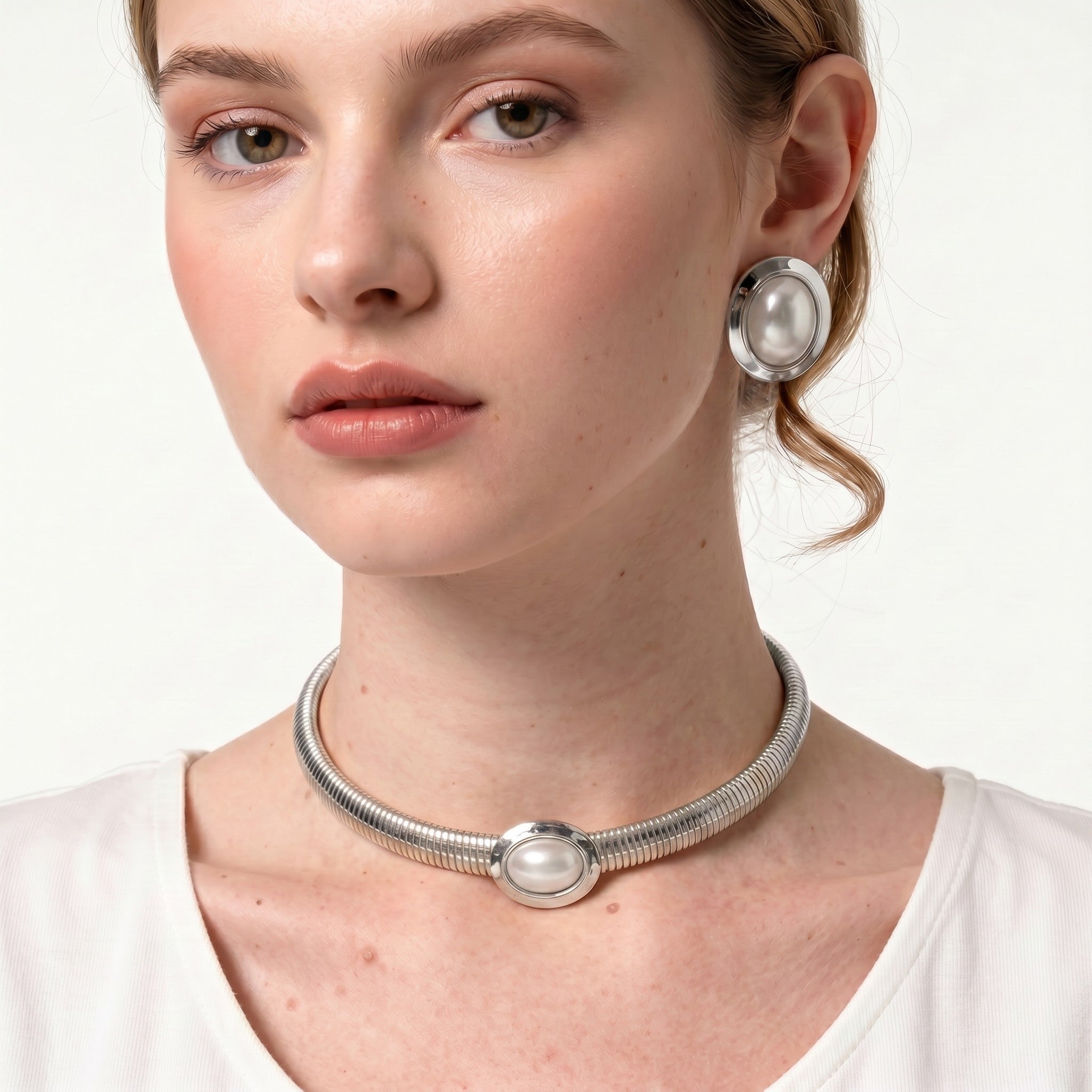 Choker Angelica oro/ argento