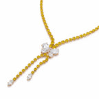 Collana Crisalide in Swarovski e zirconi