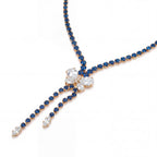Collana Crisalide in Swarovski e zirconi
