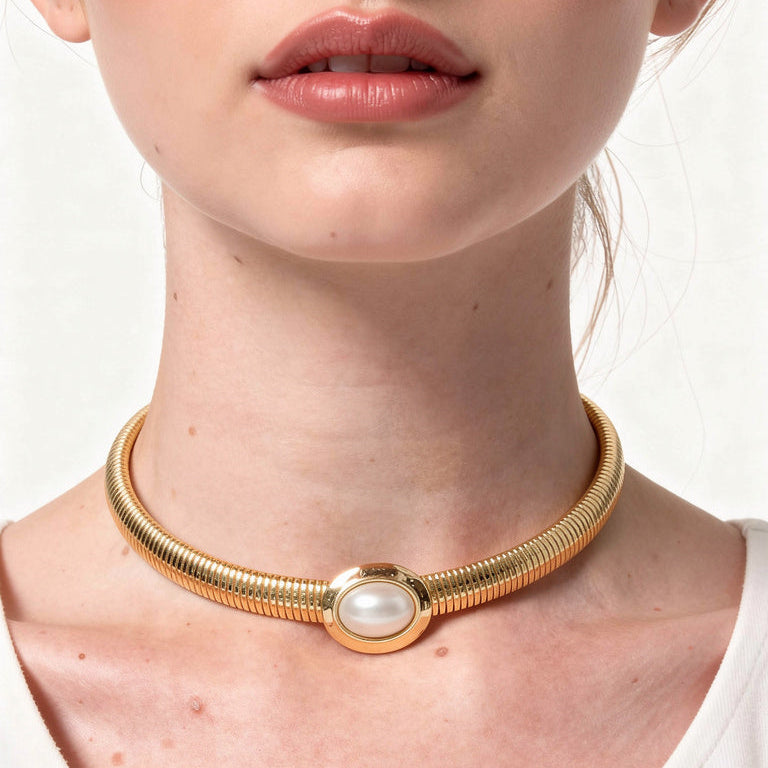 Choker Angelica oro/ argento