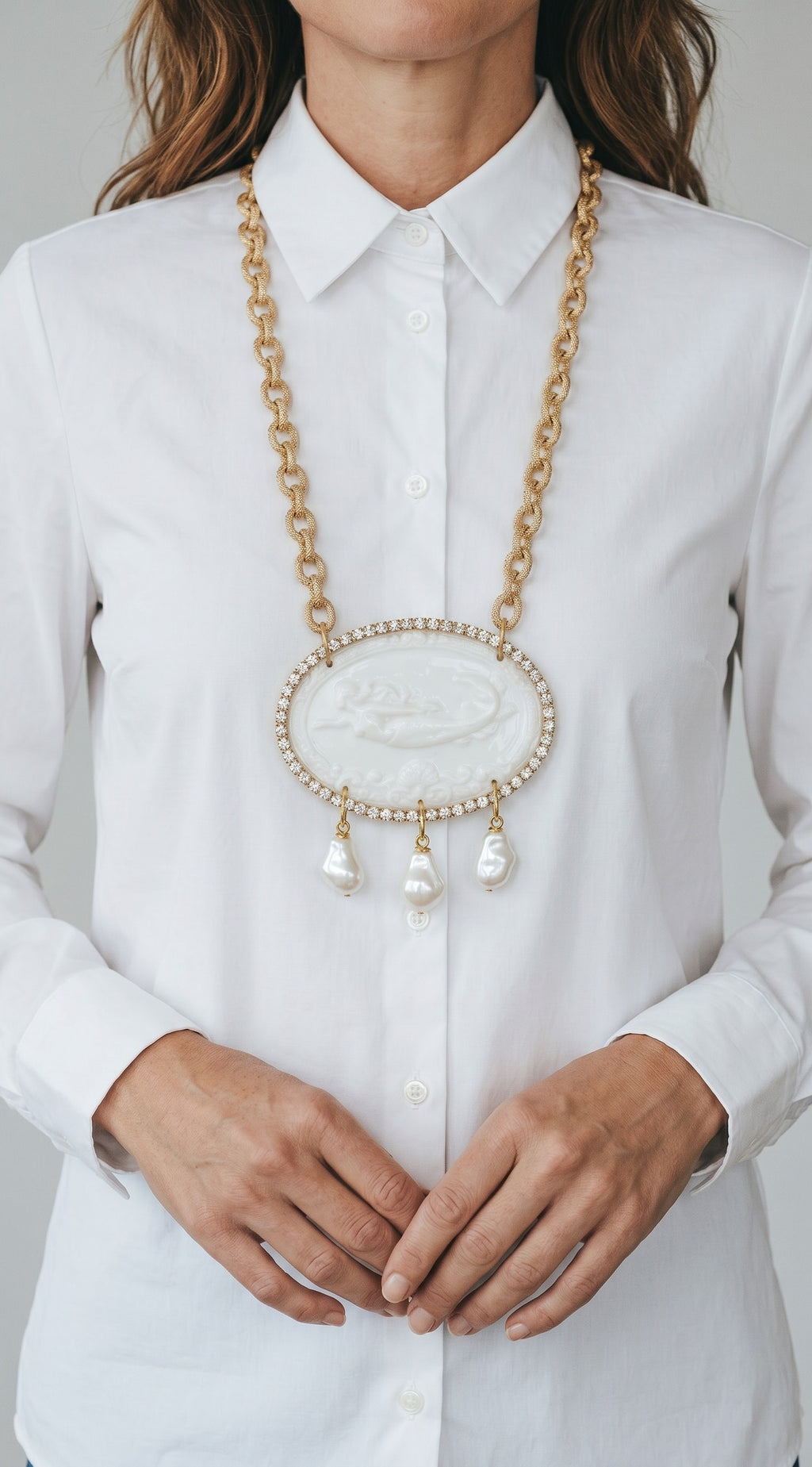 Cammeo Sirena Bianco
