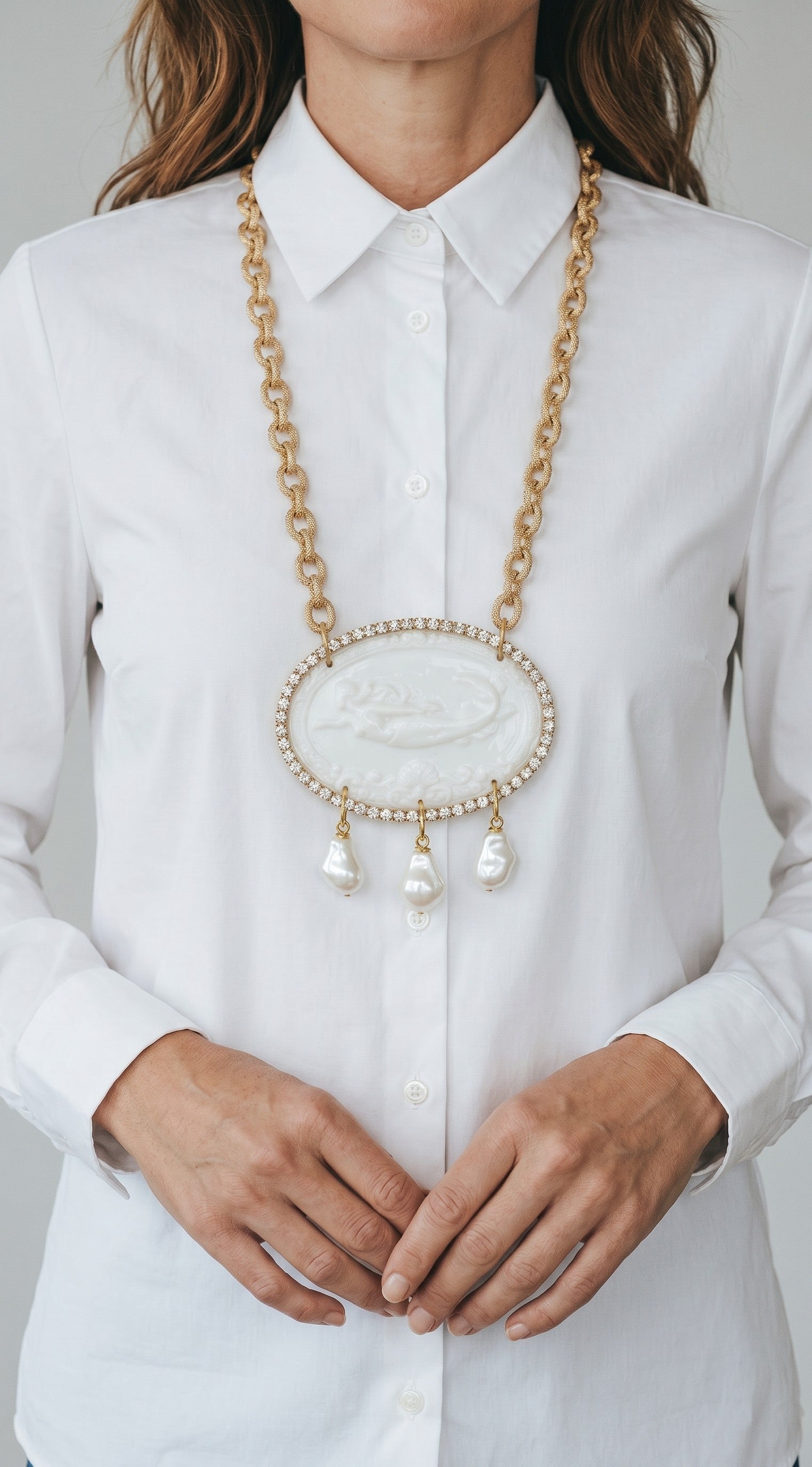 Cammeo Sirena Bianco
