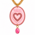 Cammeo Cuore sacro Rosa