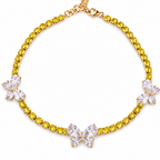 Choker farfalle in  e zirconi  Crisalide