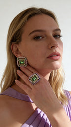 Parure anello e orecchini Bubbles