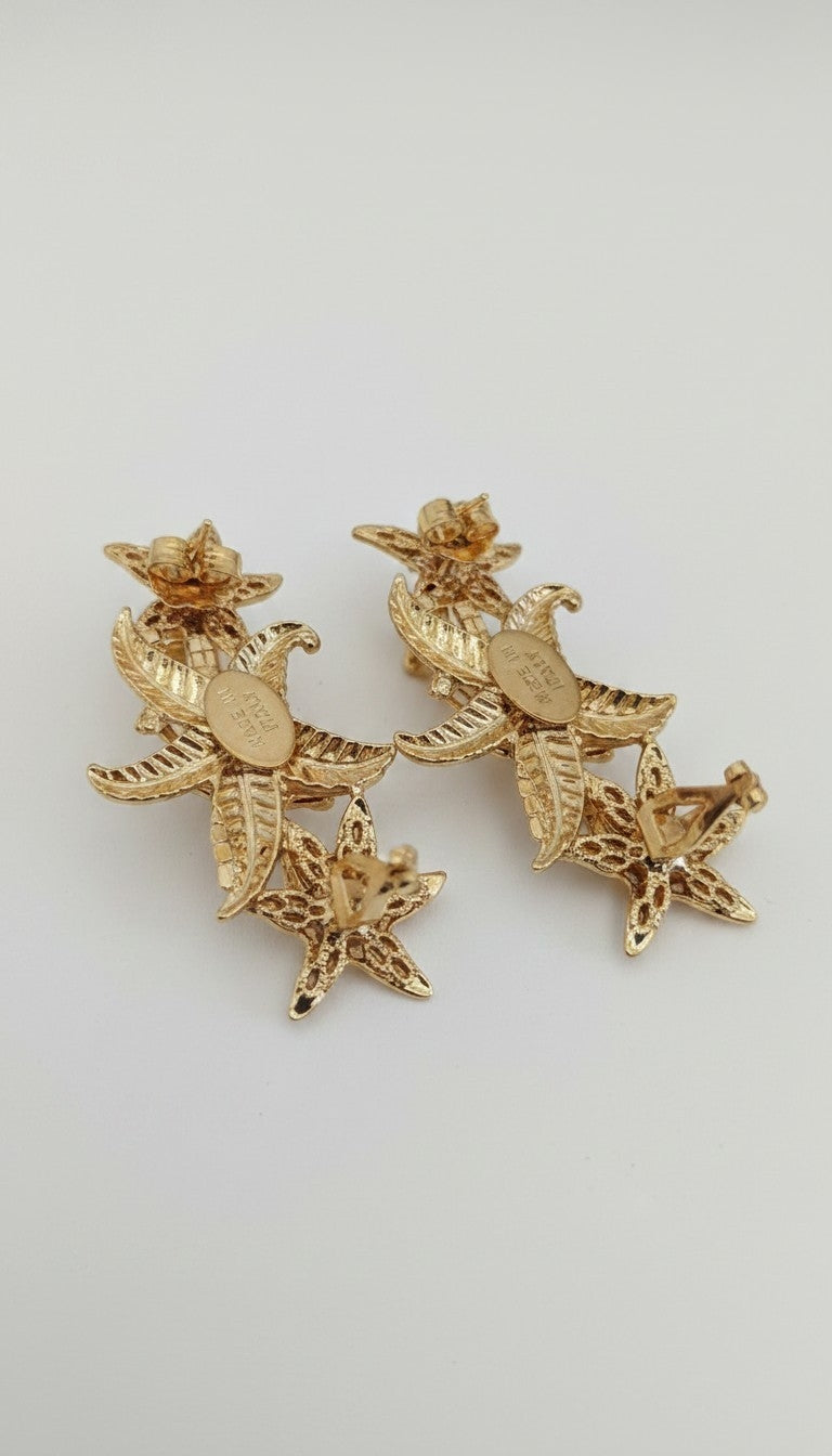 Completo earcuff e orecchino Stelle Marine